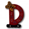 Houten letter D